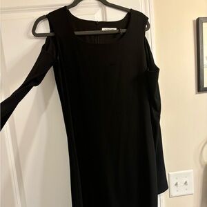 Helmut Lang bare shoulder shoulder/long sleeve dress